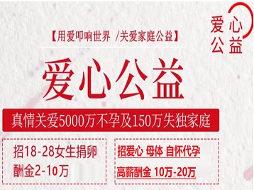 靖宇捐卵助孕生子 爱心志愿者招募